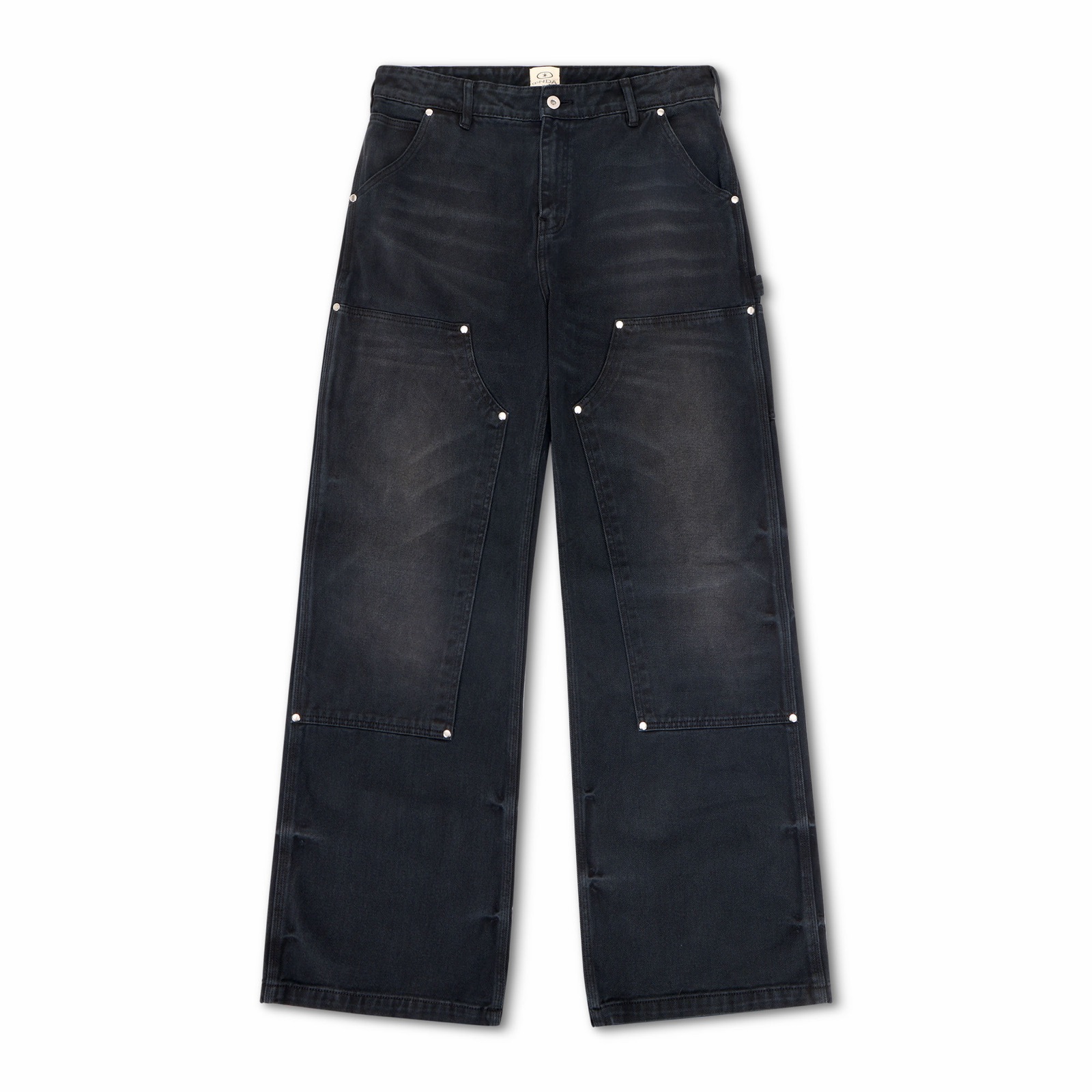 Onda black double-knee carpenter denim